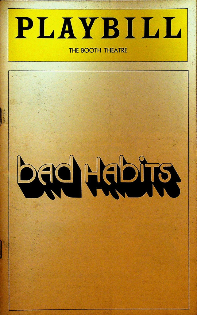 Bad Habits Playbill September 1974 F Murray Abraham Henry Sutton Doris Belack0