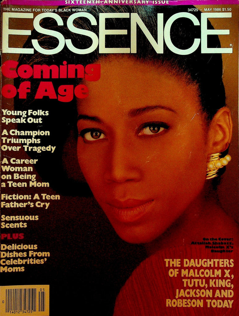 Essence Magazine May 1986 Attallah Shabazz Malcolm X Daughter0