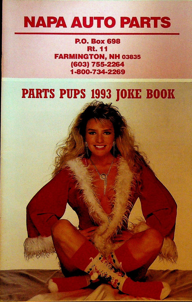 NAPA Auto Parts Pups 1993 Joke Book Pin-Ups Farmington NH0