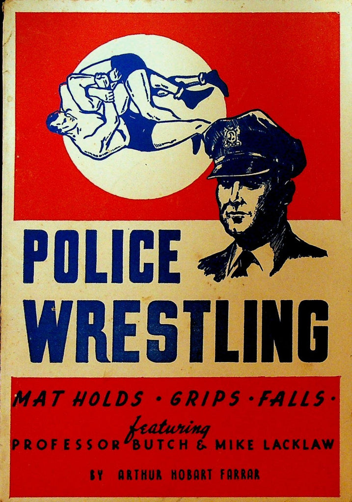 Police Wrestling Mat Holds Grips Falls Booklet 1942 Arthur H Farrar0