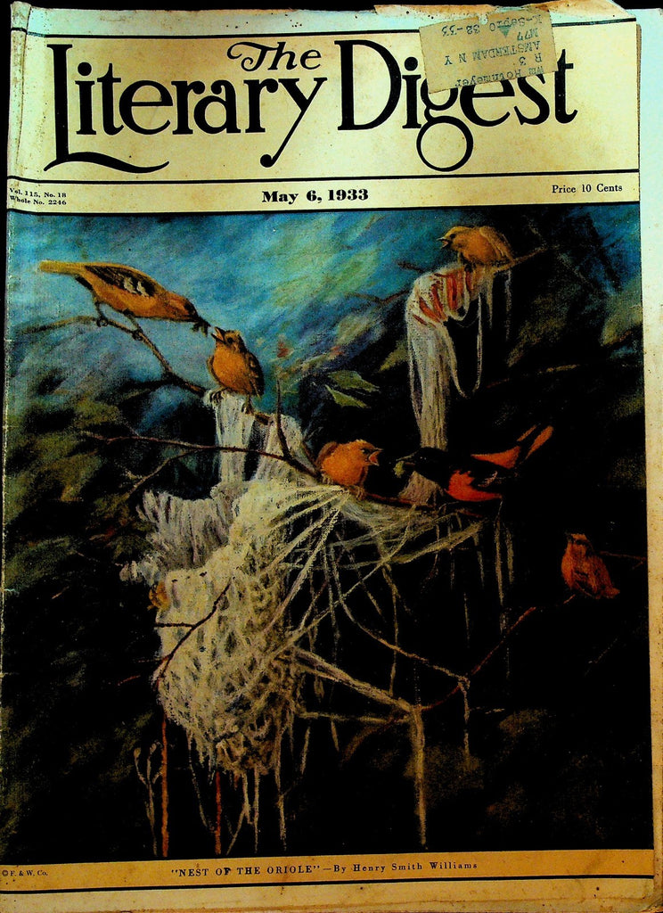 Literary Digest May 6 1933 Pearl S Buck USS Akron Airship Benito Mussolini0