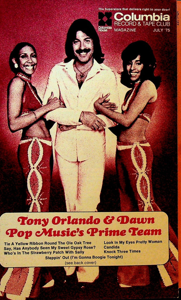 Columbia Record & Tape Club Catalog July 1975 Tony Orlando & Dawn Barry White0