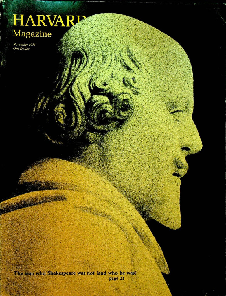 Harvard November 1974 William Shakespeare Leopold Blaschka Leon Kirchner