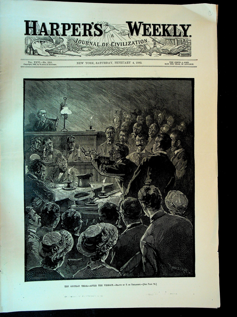 Harper's Weekly February 4 1882 Thomas Nast Greeley Expedition Guiteau Trial0