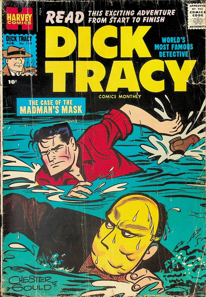 Dick Tracy 114 Harvey Comics 1957 Case of the Madman's Mask Chester Gould0