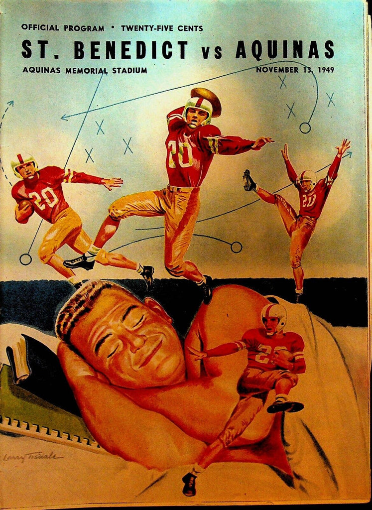 St Benedict's Newark NJ v Aquinas High School Rochester NY Football Program 1949