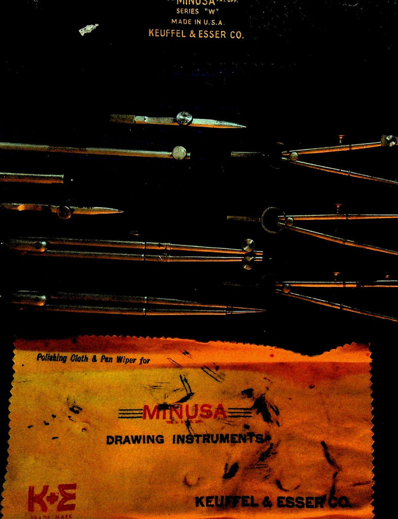 Keuffel & Esser Co Minusa Series W W795 1/2 Drafting Kit in Case0