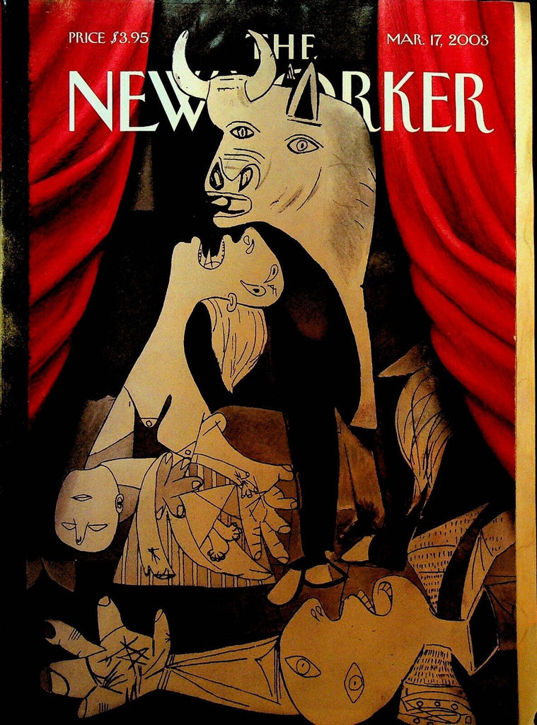 New Yorker March 17 2003 Harry Bliss Suzy Menkes Richard Perle David Schickler