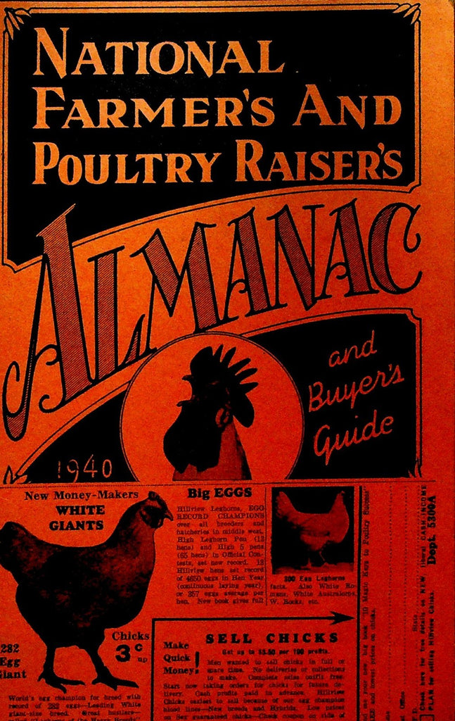 National Farmers & Poultry Raisers Almanac & Buyers Guide 19400