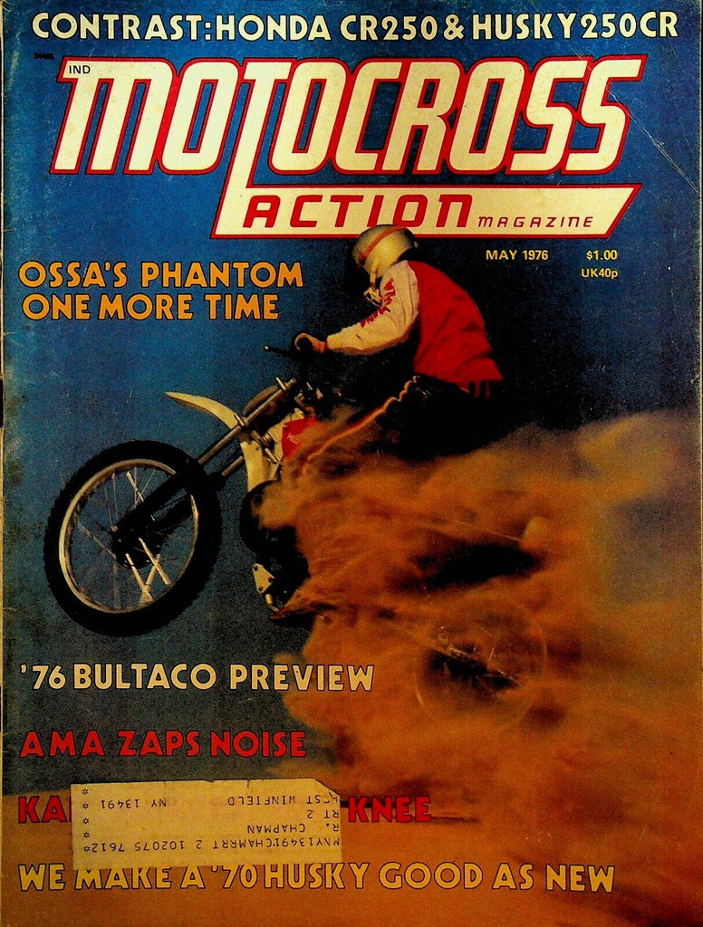 Motocross Action Magazine May 1976 Jeff Little Husqvarna Honda