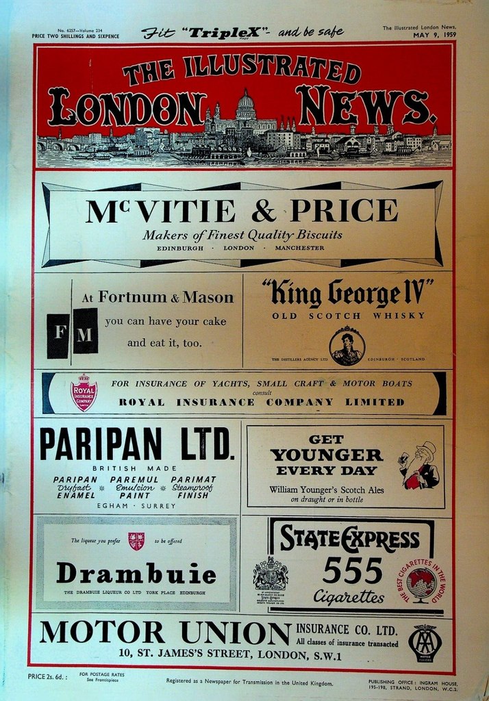 Illustrated London News May 9 1959 Shah Pablo Picasso Polo Bermuda