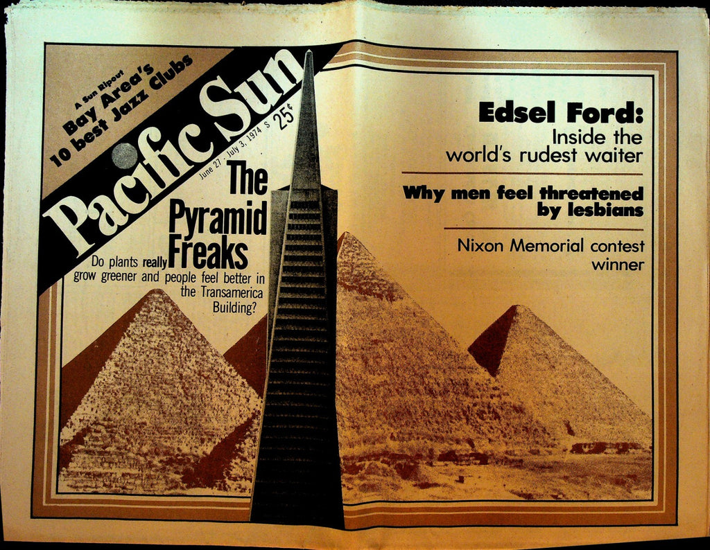 Pacific Sun  Newspaper June 27 1974 Crosby Stills Nash Ad Jazz Clubs0