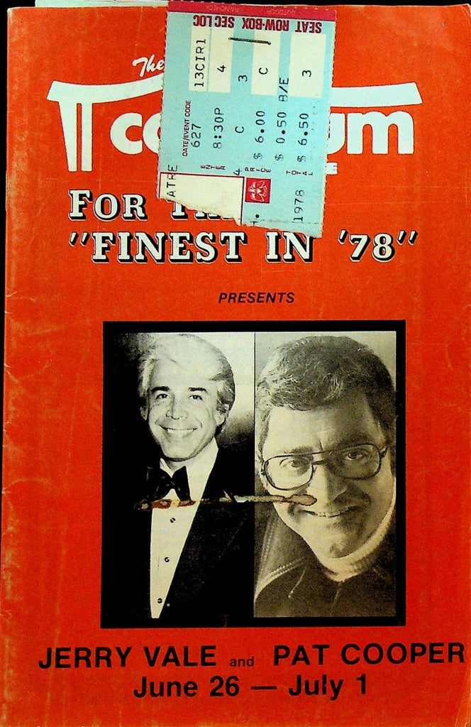 Jerry Vale Pat Cooper Souvenir Program 1978 Coliseum Theatre0