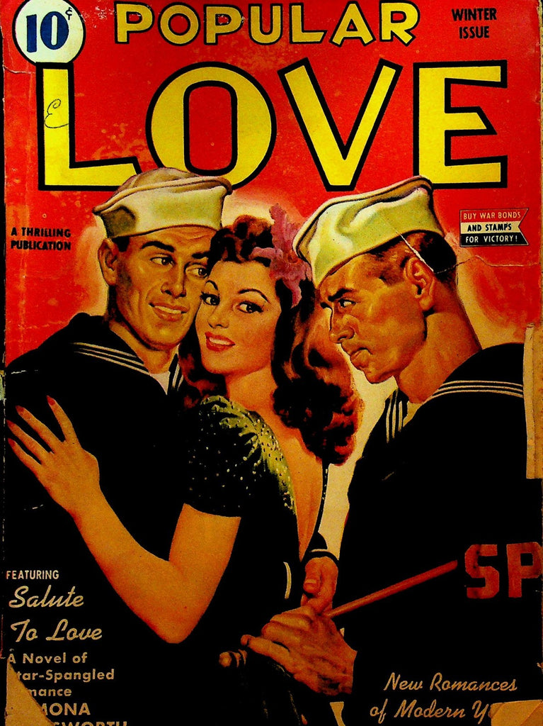 Popular Love Pulp Winter 1943 Mona Farnsworth Roberta Livingston Leta Zoe Adams0