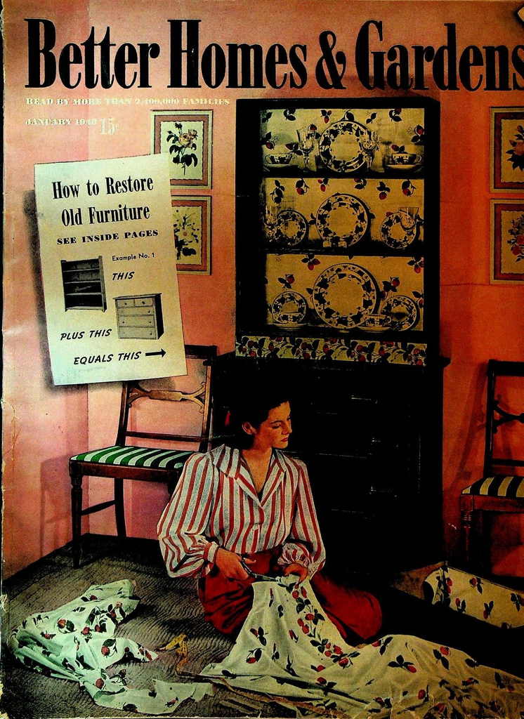 Better Homes & Gardens Magazine January 1943 WWII Food Decoration
