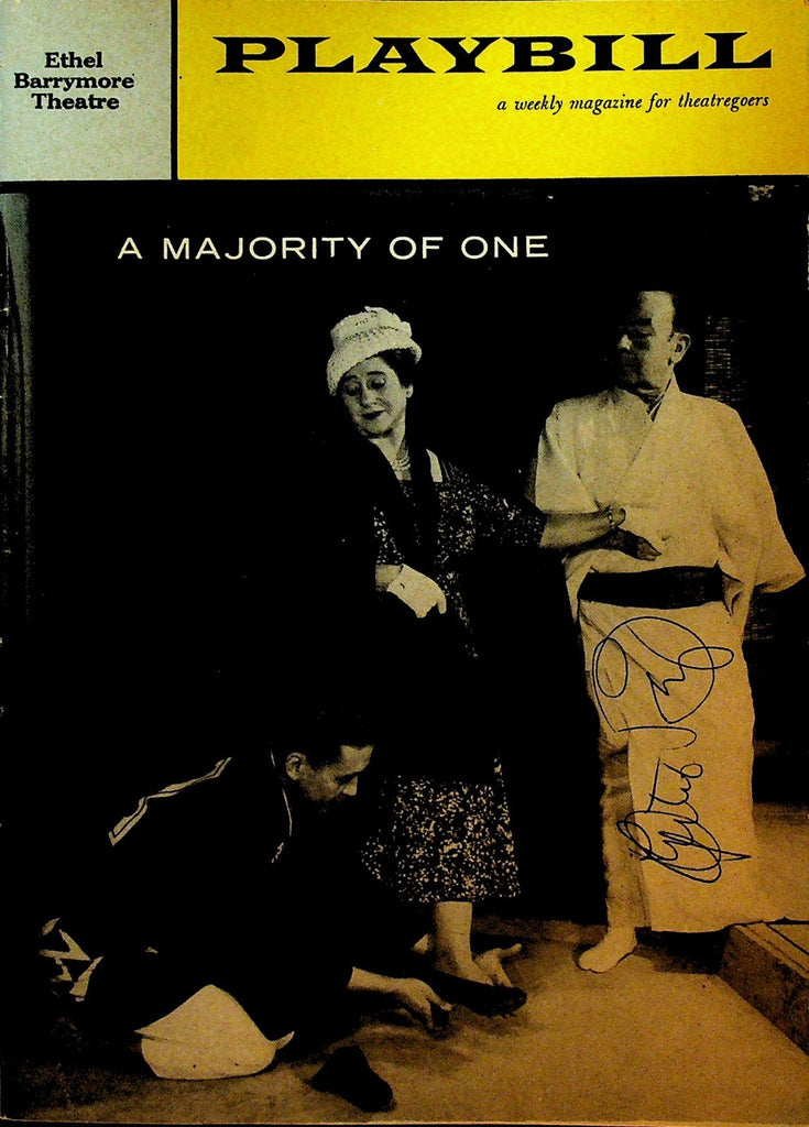 A Majority of One Playbill May 2 1960 Signed by Gertrude Berg Autograph0