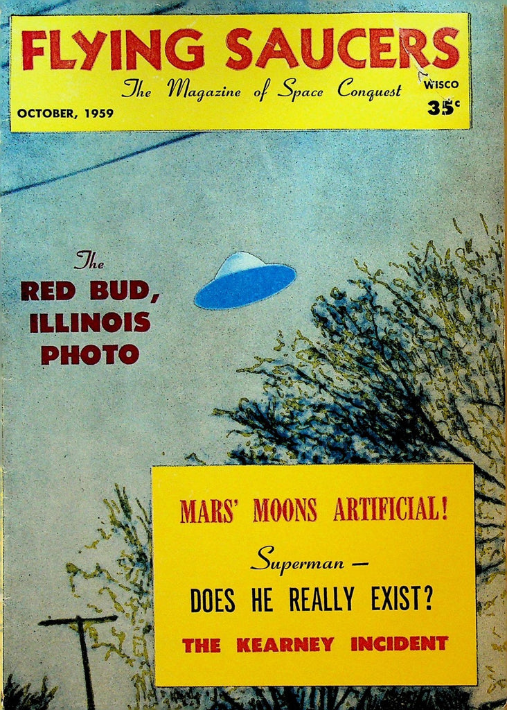 Flying Saucers Magazine October 1959 Red Bud Illinois UFO Moon of Mars0