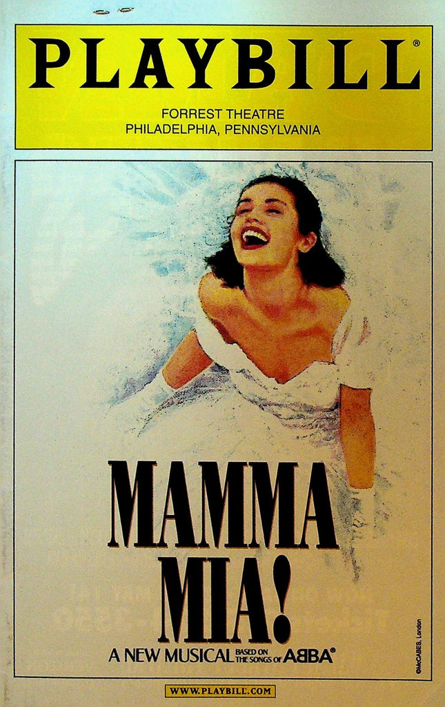 Mamma Mia! Playbill February 2002 Forrest Theatre Adam Fleming Dee Hoty0