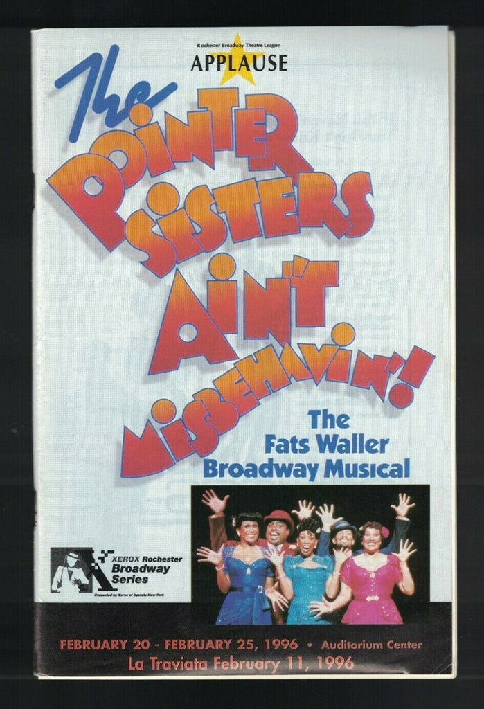 Pointer Sisters Ain't Misbehavin'! & La Traviata February 1996 Applause 0