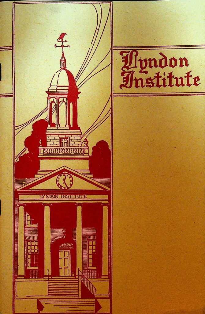 Lyndon Institute Catalogue 1945 Lyndon Center Vermont0