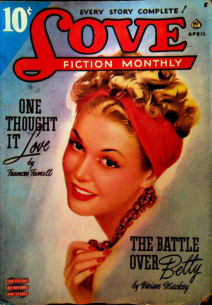 Love Fiction Magazine April 1943 Vivian Mackey Frances Farrell Mara King0