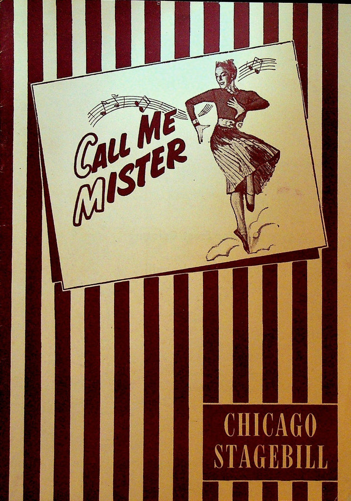 Call Me Mister Chicago Stagebill August 17 1947 Carl Reiner Buddy Hackett0