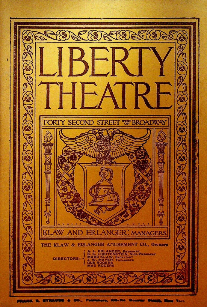 The Clansman Playbill February 5 1906 George B Jackson Albert Lovern