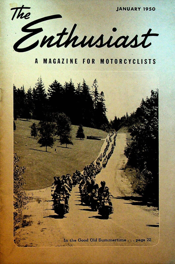 Harley Davidson Enthusiast Magazine Motorcycles January 1950 Brazil