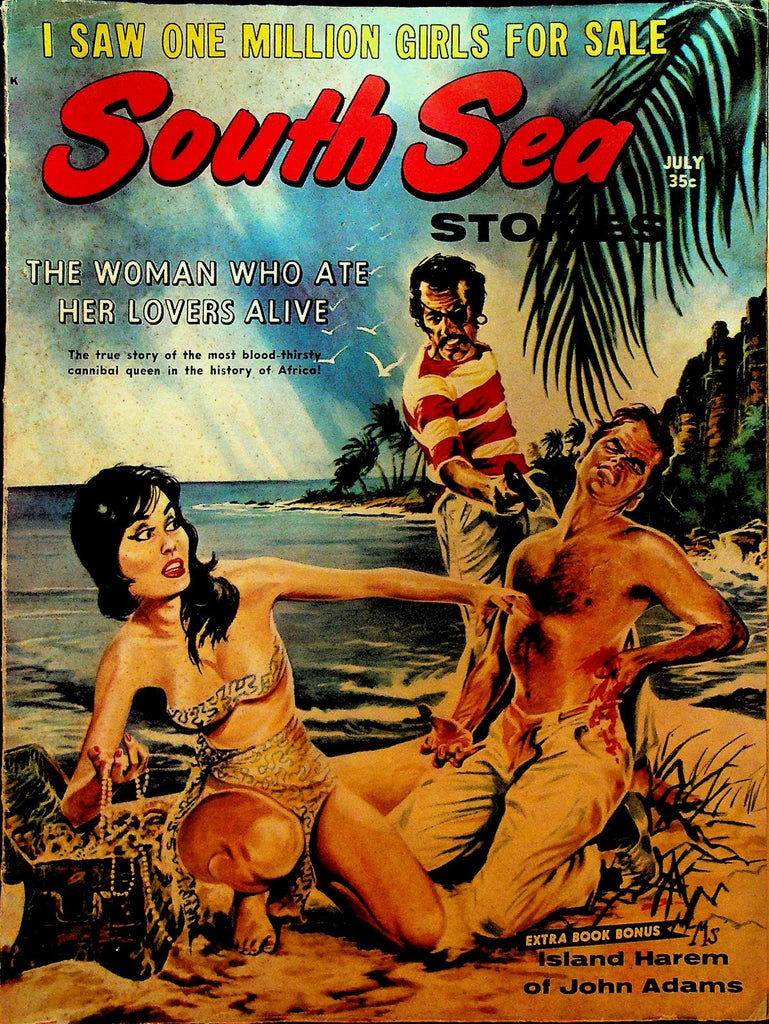 South Sea Stories Men's Magazine Cheesecake Pin-Up July 1960 Lou Cameron0