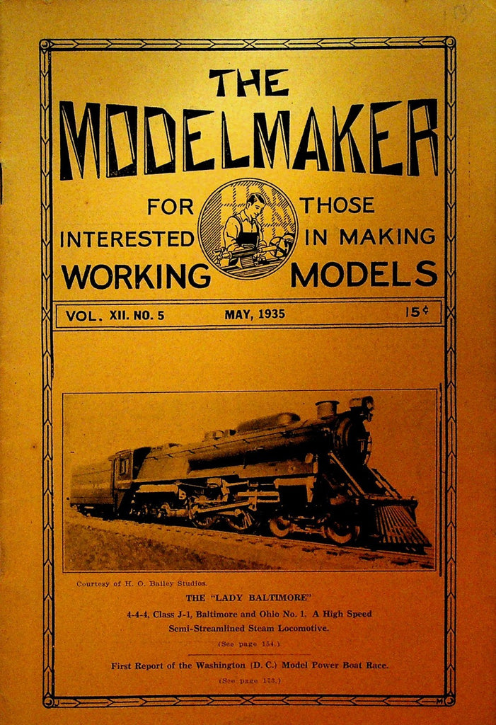 The Modelmaker Magazine May 1935 Lady Baltimore Train Working Models0