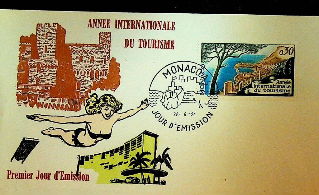 International Tourist Year Monaco First Day Cover 1967