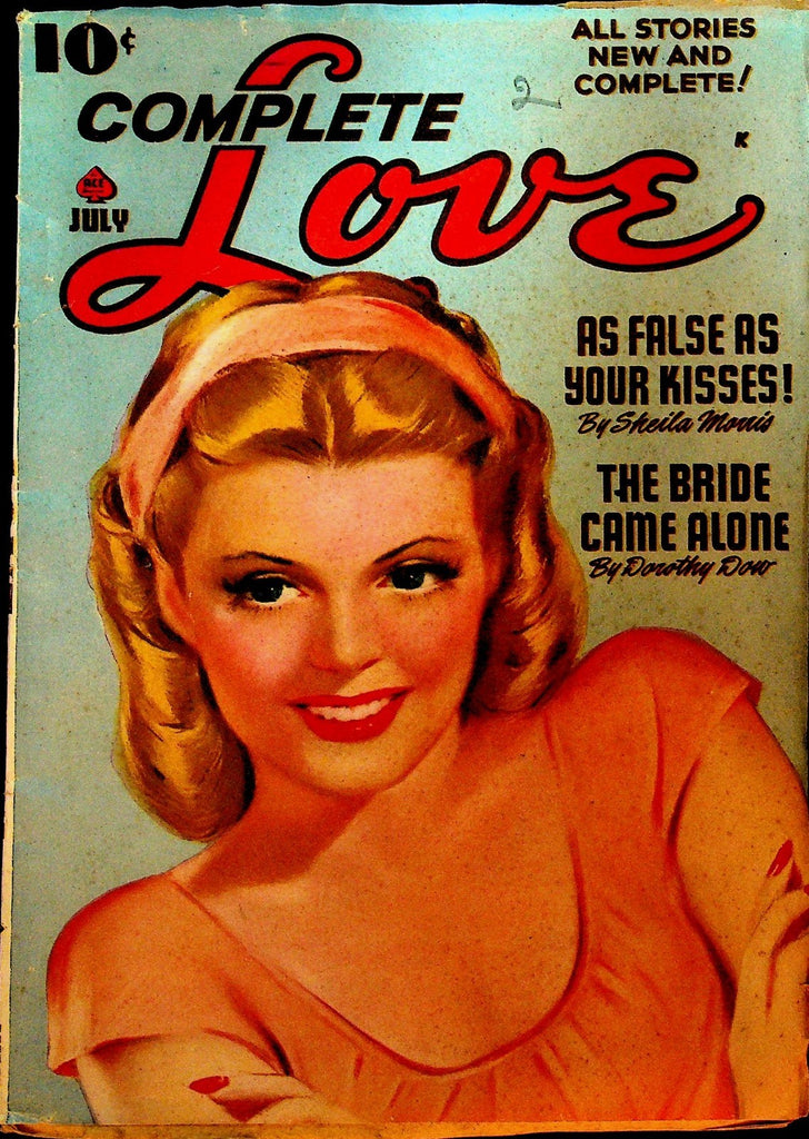 Complete Love Pulp July 1944 Sheila Morris Dorothy Dow Dale Henderson0