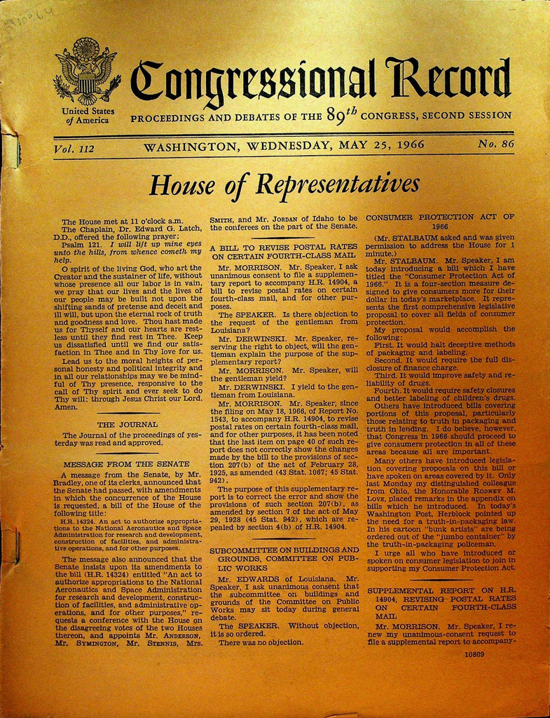 Congressional Record May 25 1966 First World Festival of Negro Arts0