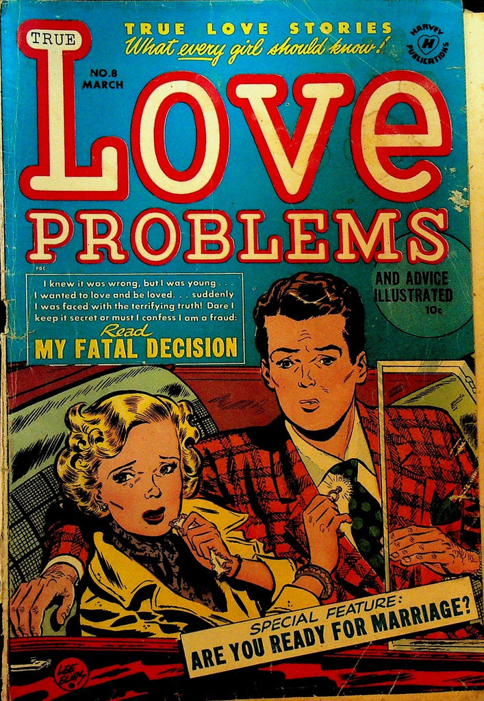 Love Problems & Advice Illustrated 8 Harvey 1951 Golden Age Romance Comic0
