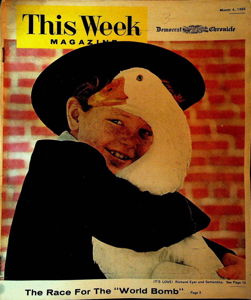This Week Magazine March 4 1956 Richard Eyer ICBM Missile Pepsi Ad