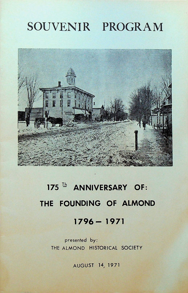 Almond NY Souvenir Program 1971 175th Anniversary of Founding 0