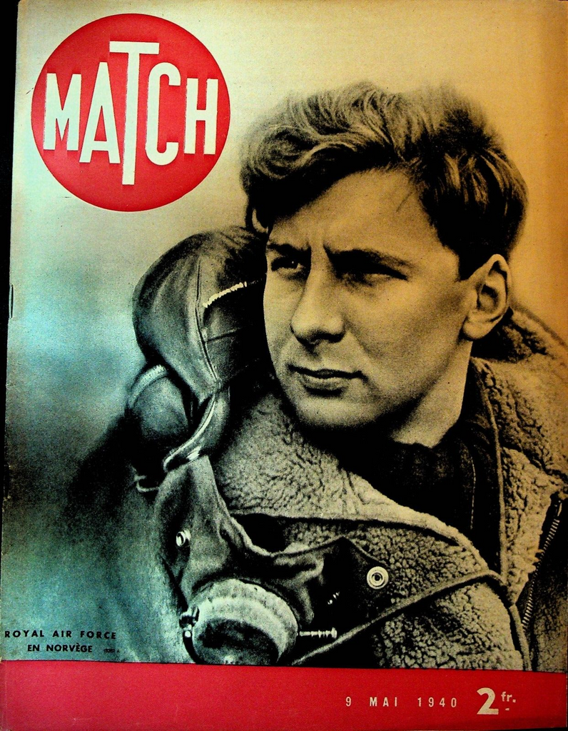 Paris Match Magazine May 9 1940 WWII RAF Benito Mussolini Gargantua Gorilla