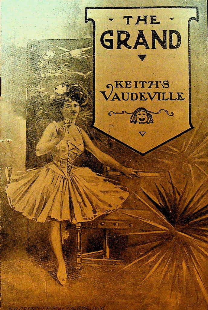 Grand Keith's Vaudeville Program 1910s Bison City Four Charles Leonard Fletcher0
