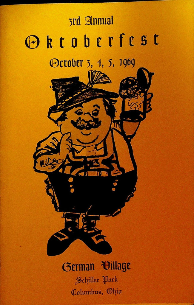Oktoberfest Program 1969 German Village Columbus Ohio0