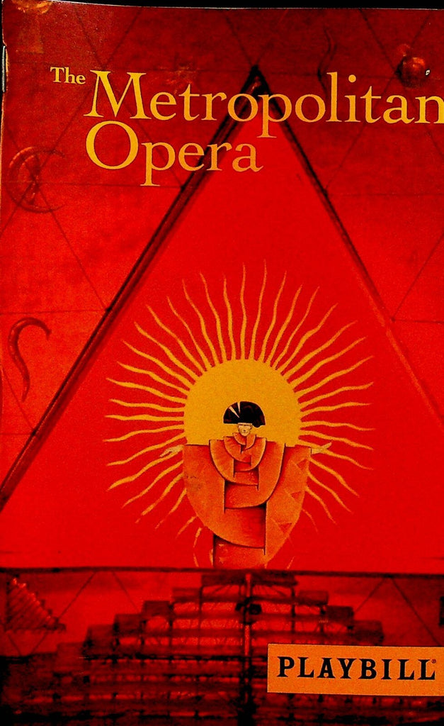 Die Zauberflote Stagebill Metropolitan Opera Program October 11 20040