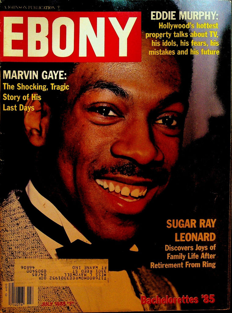 Ebony Magazine July 1985 Sugar Ray Leonard Eddie Murphy Marvin Gaye0