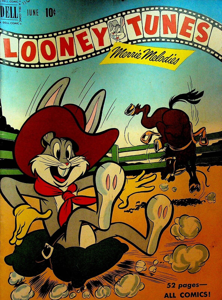 Looney Tunes 116 Dell Comics 1951 Bucking Bronco Horse Bugs Bunny Pillow
