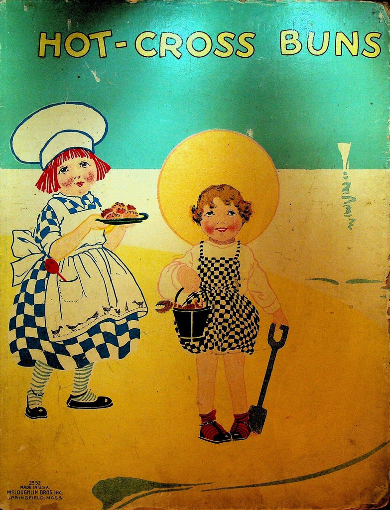 Hot Cross Buns Children's Book McLoughlin Bros #2552 1920s