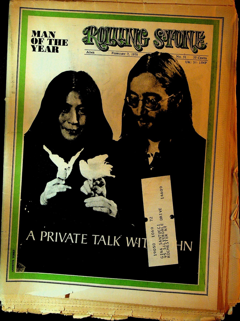 Rolling Stone 51 February 1970 John Lennon Yoko Ono Meredith Hunter Altamont0