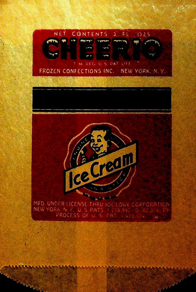 Cheerio Ice Cream Empty Wrapper Frozen Confections Inc0