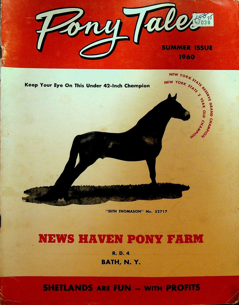 Pony Tales Magazine Summer 1960 News Haven Pony Farm Bath NY Seth Thomason0