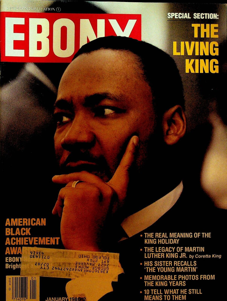 Ebony Magazine January 1986 Martin Luther King Jr Gladys Knight Flip Wilson