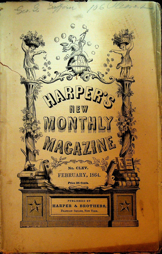 Harper's New Monthly Magazine February 1864 Simon Kenton Monomoy Edinburgh0