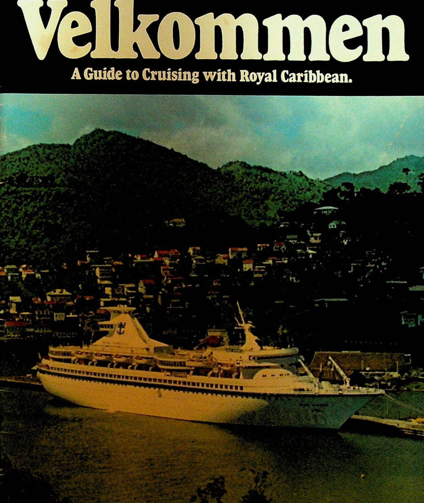 Royal Caribbean Velkommen Guide to Cruising Booklet 1970s