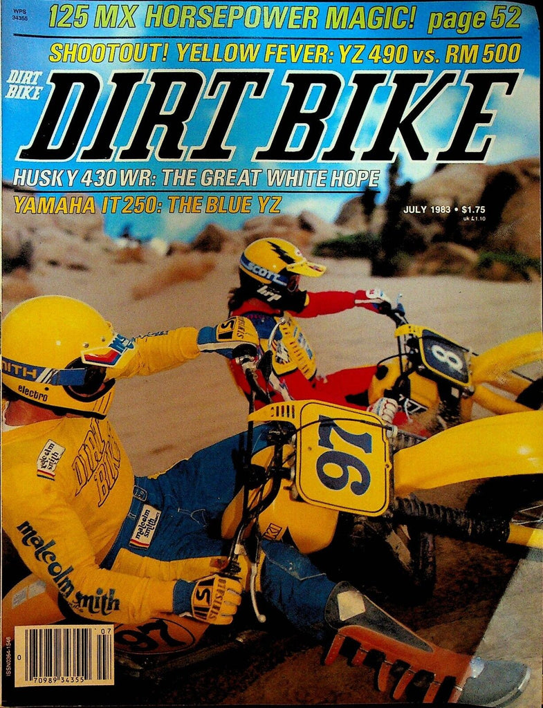 Dirt Bike Magazine July 1983 Yamaha Suzuki Kawasaki Husky